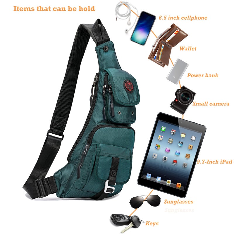 NICGID Sling Bag Chest Shoulder Backpack Crossbody Bags Casual Daypack for Men Women - Image 5